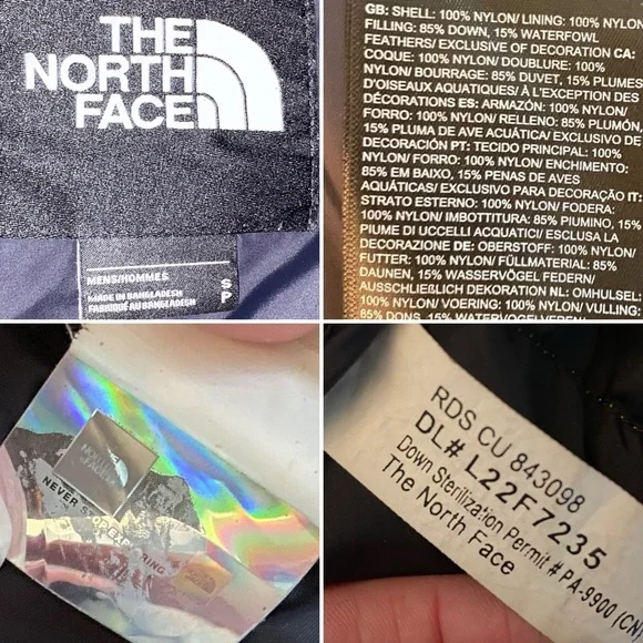 The North Face Orange and Black Puffer Jacket - Picture 11 of 11